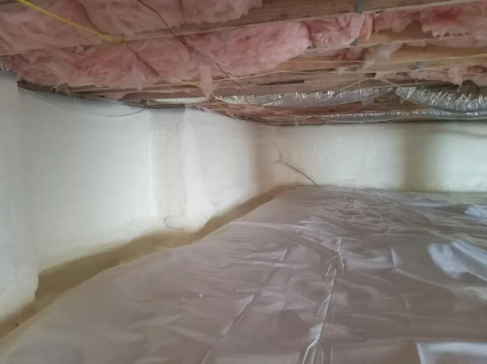 Crawl space encapsulation with closed-cell spray foam for Roof Waterproofing in Valdosta